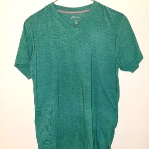 Green v-neck
